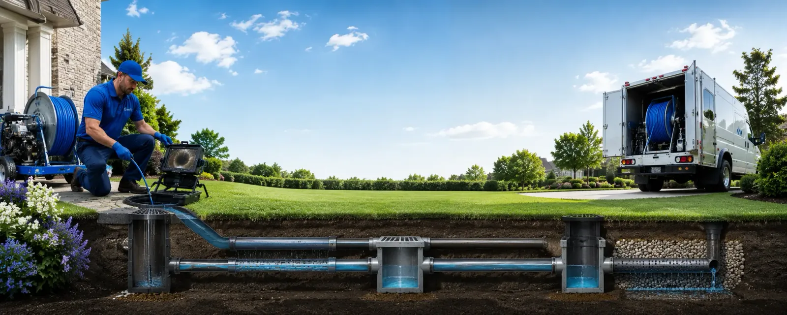 Outdoor drain cleaning information for Hilliards, PA